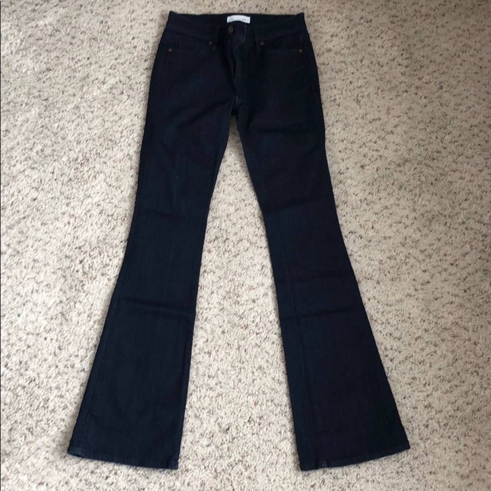 LOFT dark blue flare jeans